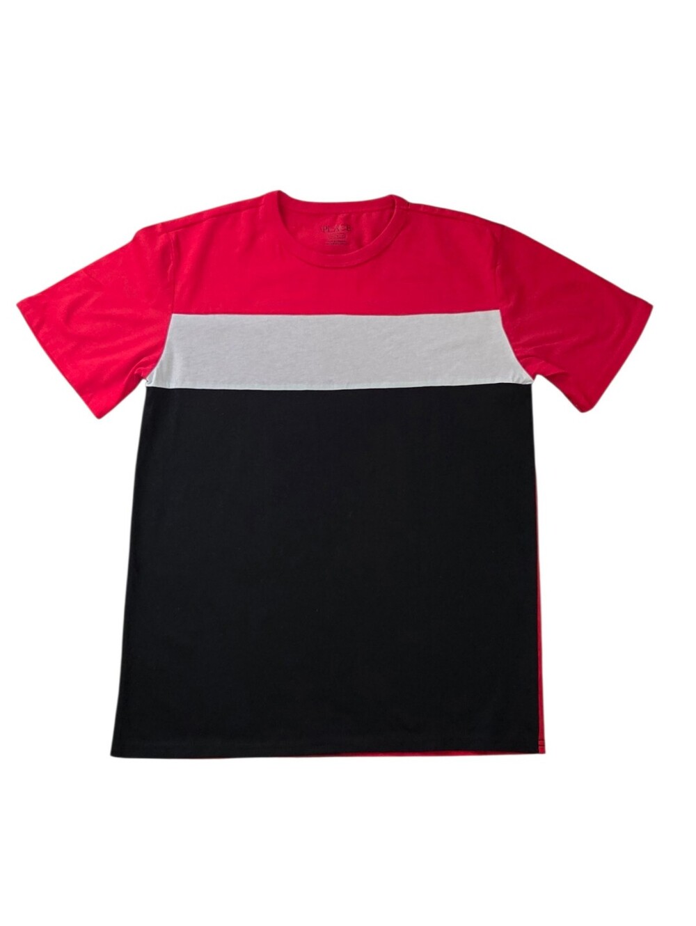 The Children's Place Boy's Colorblock Short Sleeve Tee - Red, White & Black